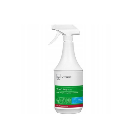 Spray do mycia i dezynfekcji powierzchni Medisept Velox Spray Neutral